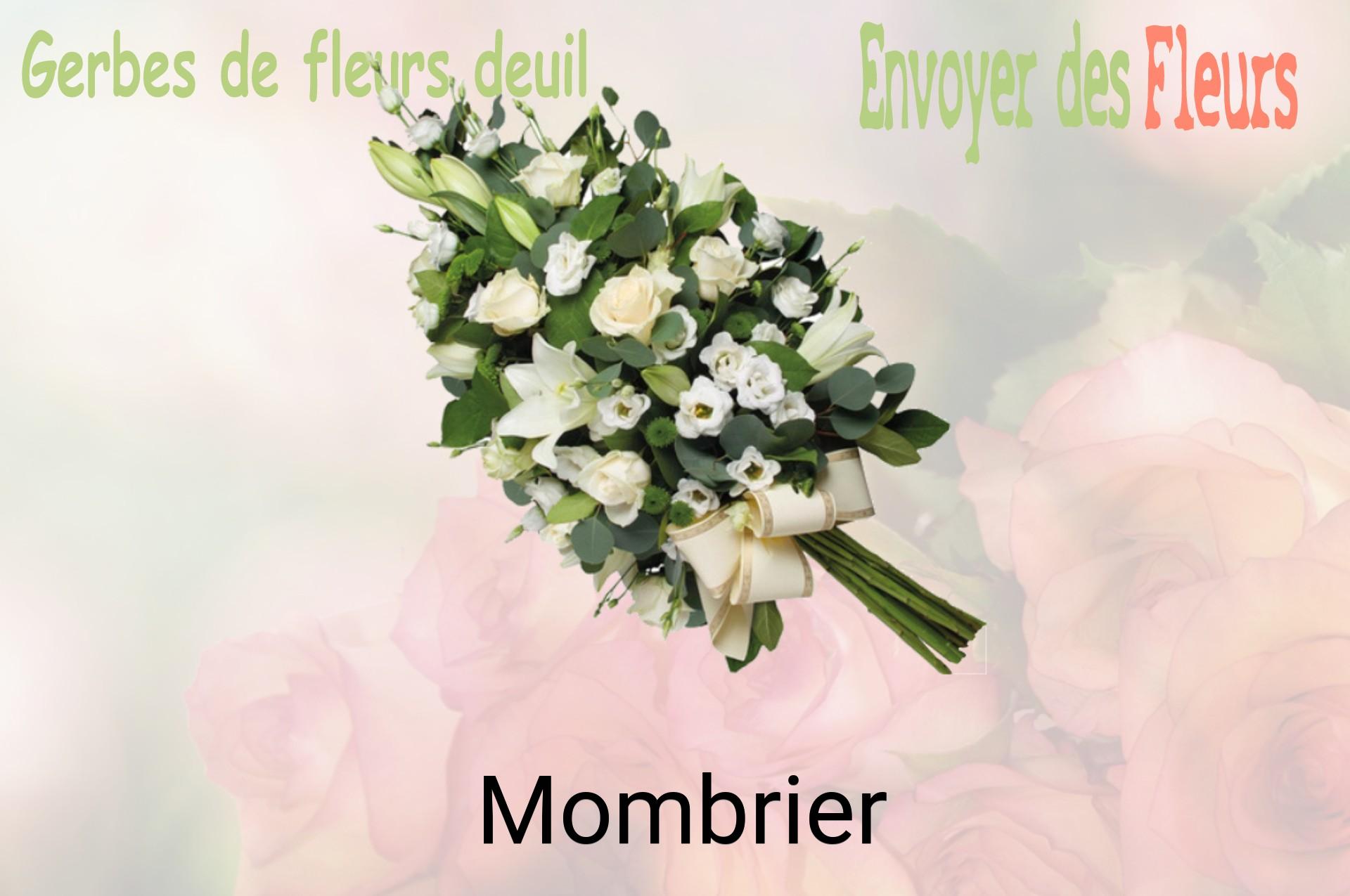 Gerbe de fleurs de deuil livrée à Mombrier